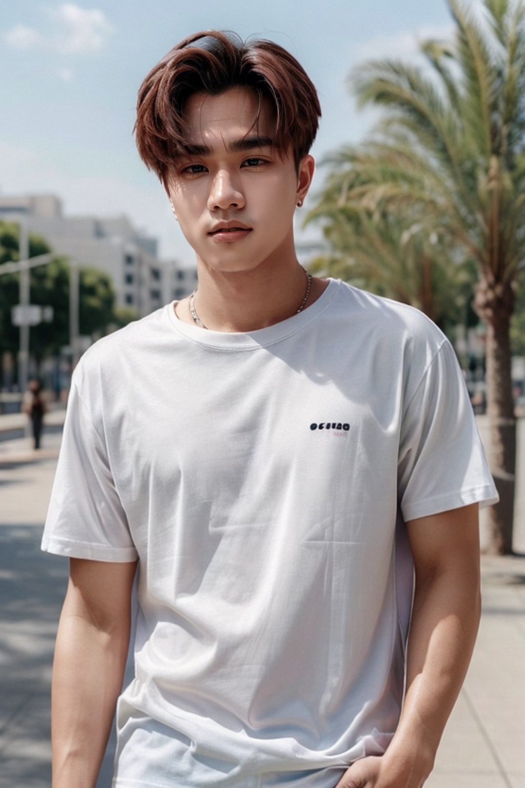 Photo upper body,  skin clear,  8k on Tensor.Art