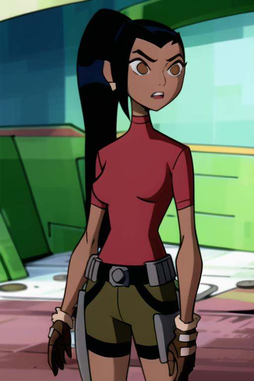 1girl ,  solo,  black hair on Tensor.Art
