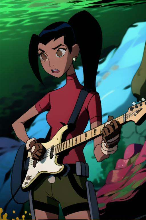 1girl ,  solo,  black hair on Tensor.Art