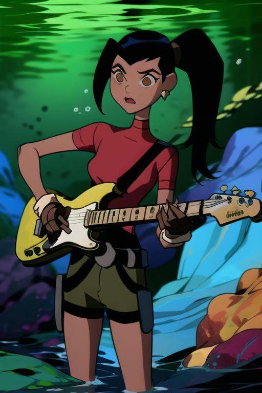 1girl ,  solo,  black hair on Tensor.Art