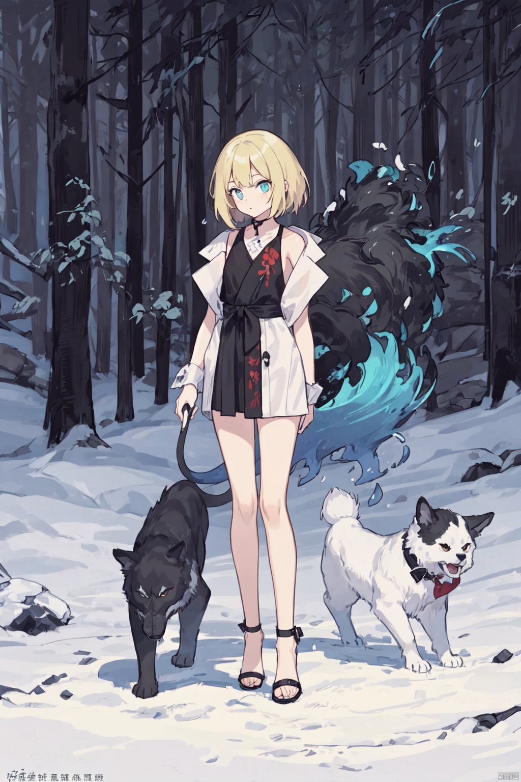 镜头质量：Bestquality,8k,(((masterpiece))),((bestquality)),
镜头位置：(full_body:1.2),
人物：1girl,
环境背景：
图像风格：
提示词：, animal tamer_beast