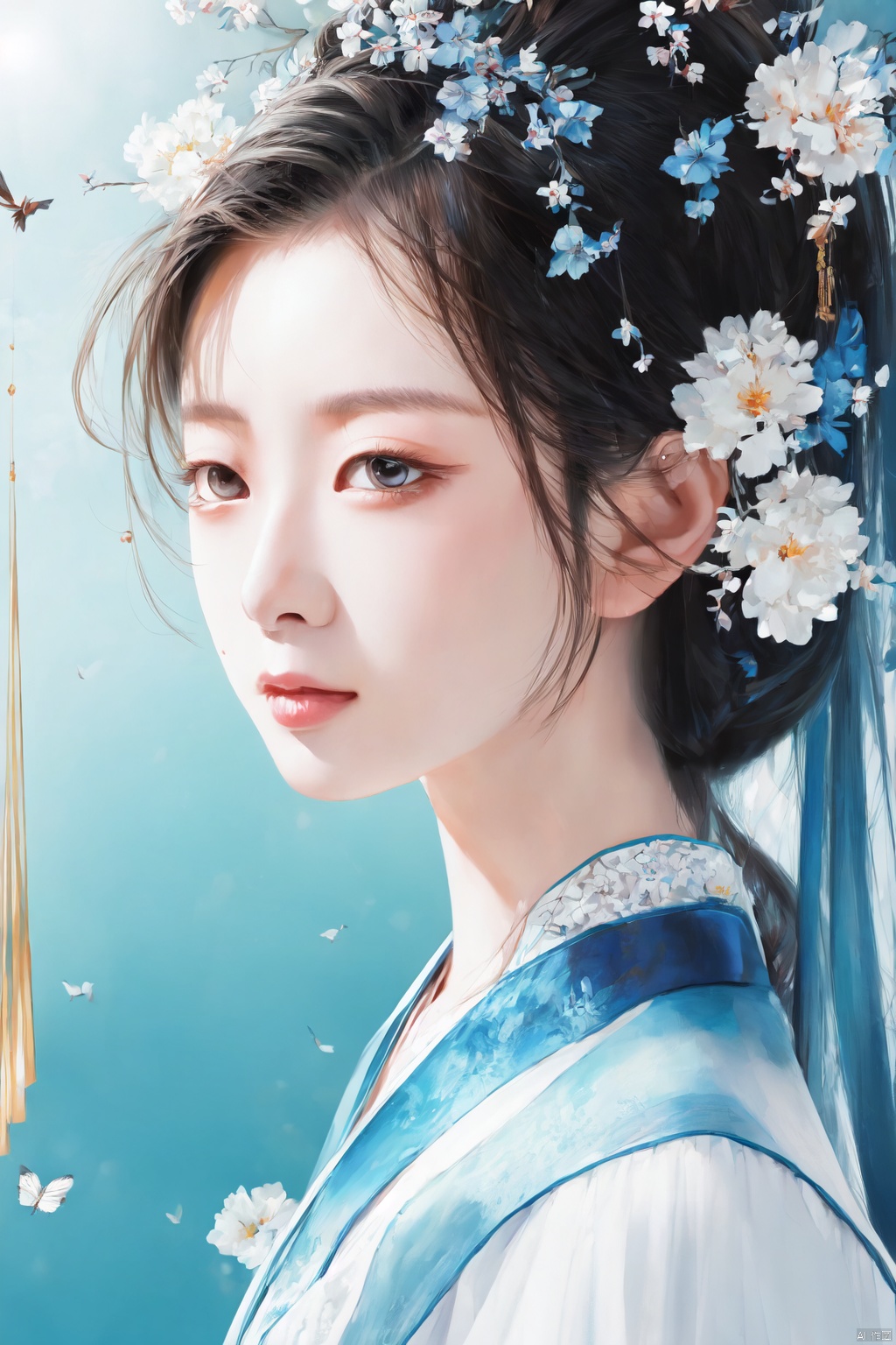  illustration, Asian girl