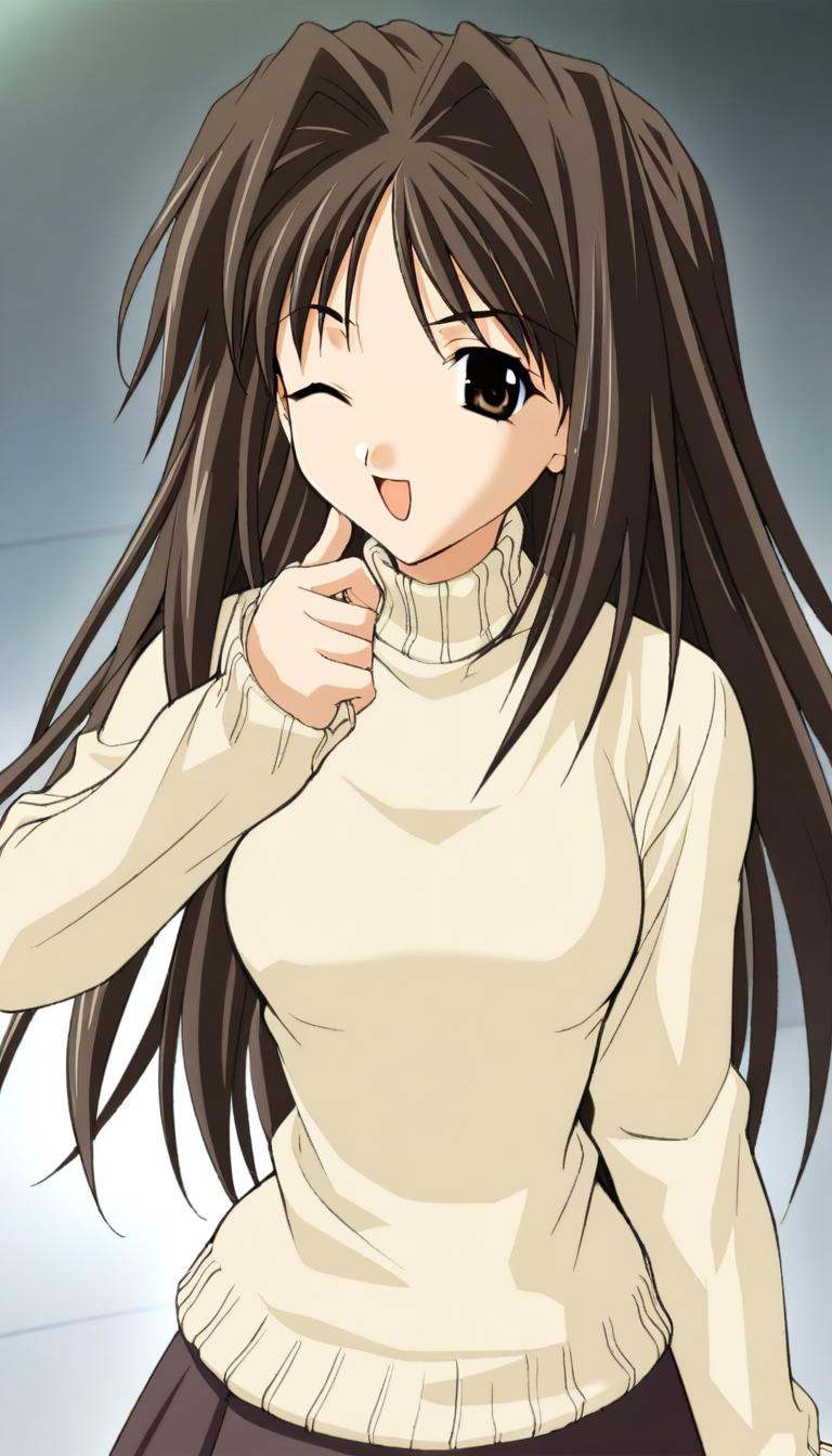1girl,  Shirakawa Shizuru,  sweatershizuru on Tensor.Art