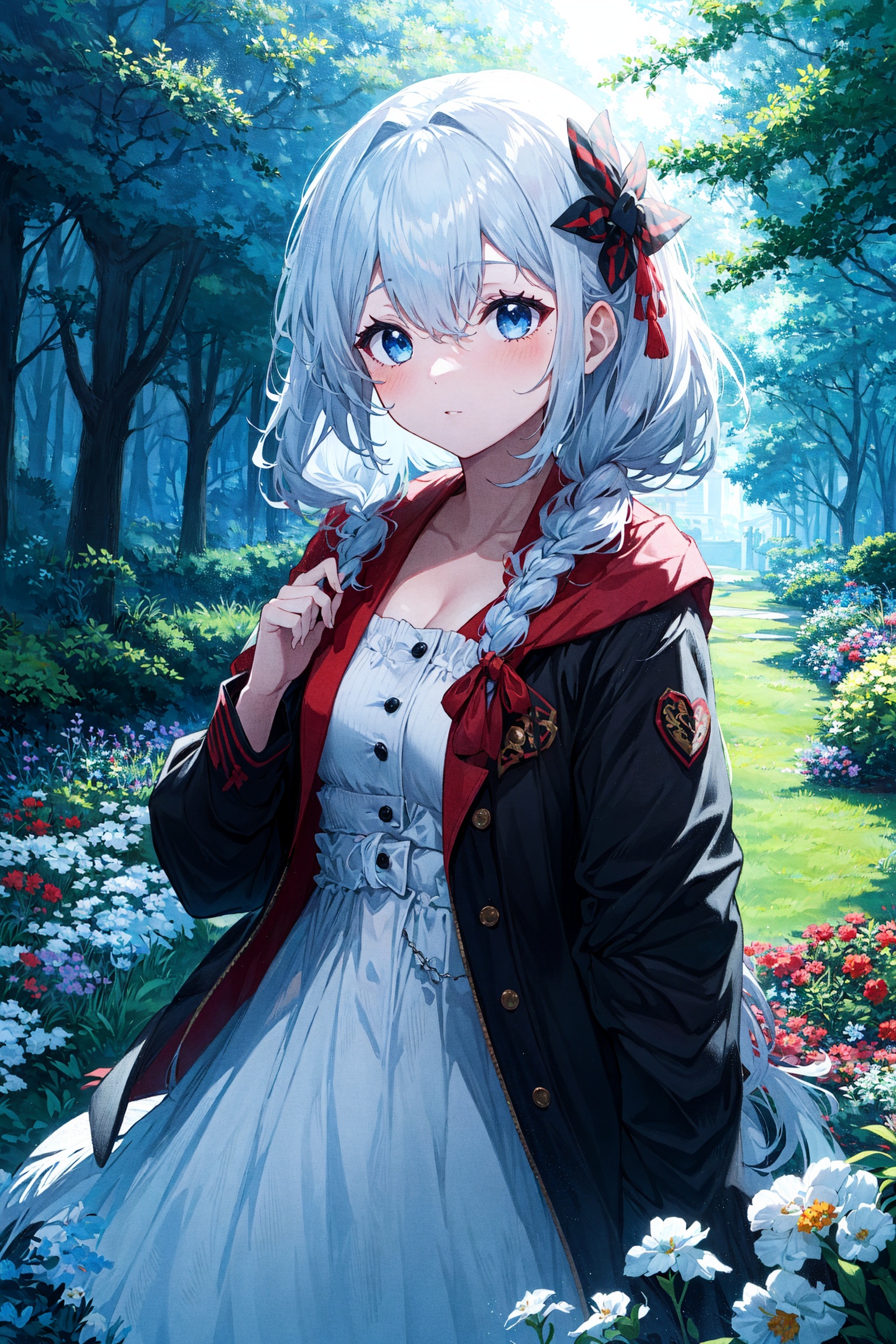 1girl,  braided hair,  long hair on Tensor.Art