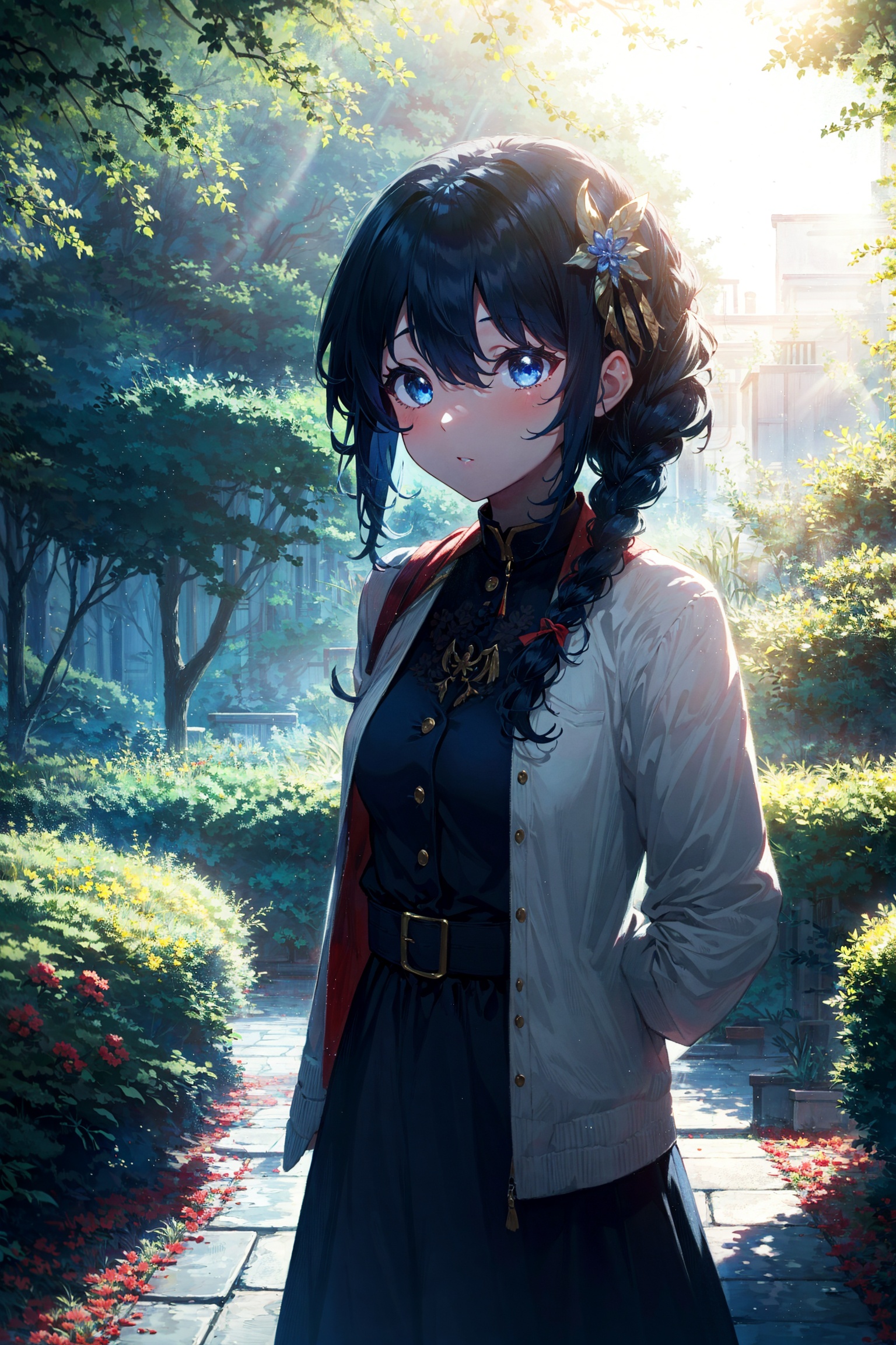 1girl,  braided hair,  long hair on Tensor.Art