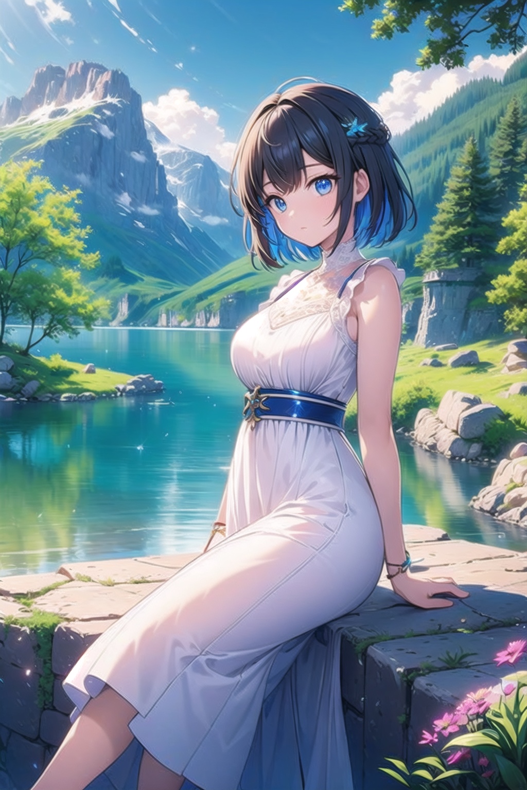 vibrant colors,  female,  masterpiece on Tensor.Art