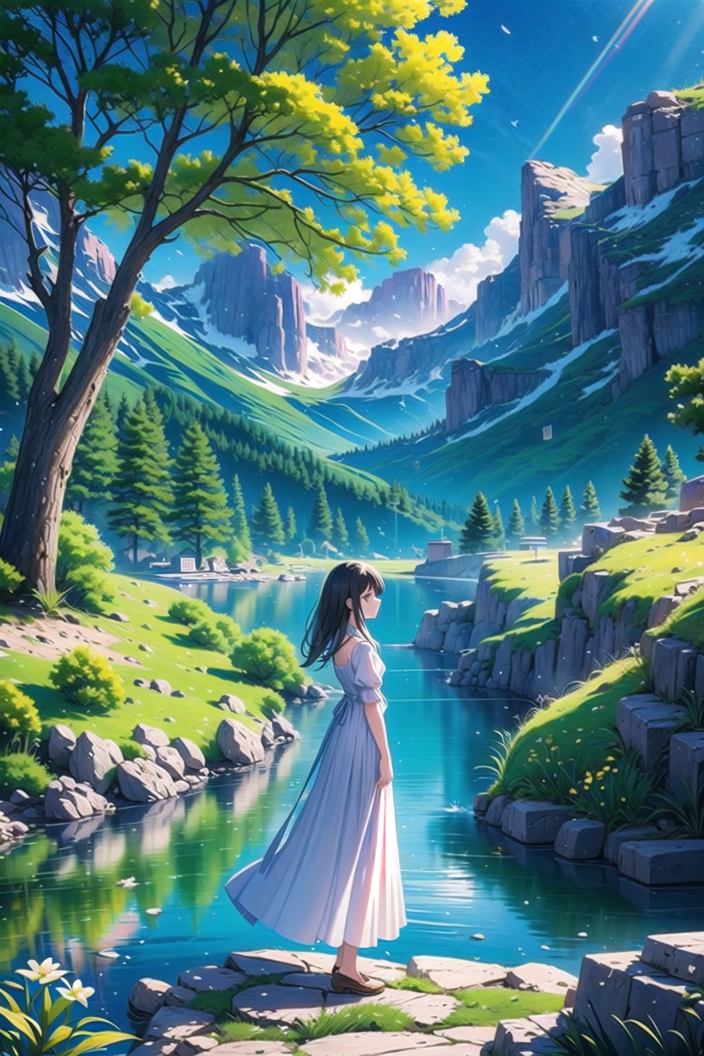 vibrant colors,  female,  masterpiece on Tensor.Art