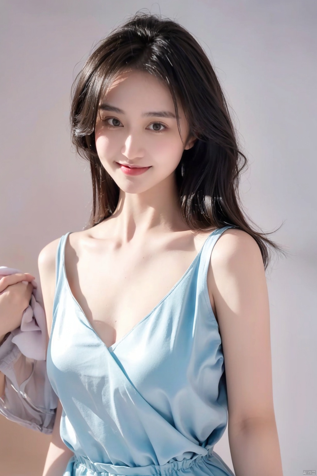  Dim, scattered, backlit, beautiful sky,Long hair reaching the waist, (long hair flying: 1.1),The skirt is very long. Women, big breasts,curvy body,full_body,smiling, full chested, bare feet, silver jewelry, elegant, lightweight, confident, flower posture, wisdom, charming charm, purity, nobility, artistry, beauty, (best quality), masterpiece, highlights, (original), extremely detailed wallpaper, (original: 1.5), (masterpiece: 1.3), (high resolution: 1.3), (an extremely detailed 32k wallpaper: 1.3), (best quality), Highest image quality, exquisite CG, high quality, high completion, depth of field, (girl: 1.5), (an extremely delicate and beautiful girl: 1.5), (perfect whole body details: 1.5), beautiful and delicate nose, beautiful and delicate lips, beautiful and delicate eyes, (clear eyes: 1.3), beautiful and delicate facial features, beautiful and delicate face, hand processing, hand optimization, hand detail optimization, hand detail processing, detailed beautiful clothes, complex details, Extreme detail portrayal, HDR, detailed background, realistic, (transparent PV iridescent colors: 1.3),FUJI,Film(/FUJI/),bj_Alice,LOMO