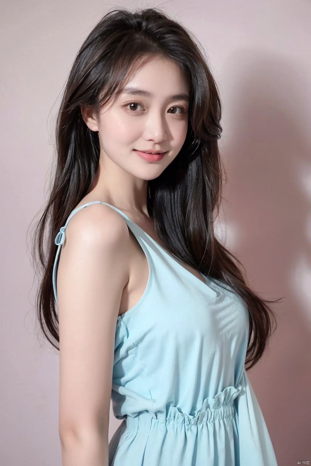  Dim, scattered, backlit, beautiful sky,Long hair reaching the waist, (long hair flying: 1.1),The skirt is very long. Women, big breasts,curvy body,full_body,smiling, full chested, bare feet, silver jewelry, elegant, lightweight, confident, flower posture, wisdom, charming charm, purity, nobility, artistry, beauty, (best quality), masterpiece, highlights, (original), extremely detailed wallpaper, (original: 1.5), (masterpiece: 1.3), (high resolution: 1.3), (an extremely detailed 32k wallpaper: 1.3), (best quality), Highest image quality, exquisite CG, high quality, high completion, depth of field, (girl: 1.5), (an extremely delicate and beautiful girl: 1.5), (perfect whole body details: 1.5), beautiful and delicate nose, beautiful and delicate lips, beautiful and delicate eyes, (clear eyes: 1.3), beautiful and delicate facial features, beautiful and delicate face, hand processing, hand optimization, hand detail optimization, hand detail processing, detailed beautiful clothes, complex details, Extreme detail portrayal, HDR, detailed background, realistic, (transparent PV iridescent colors: 1.3),FUJI,Film(/FUJI/),bj_Alice,LOMO