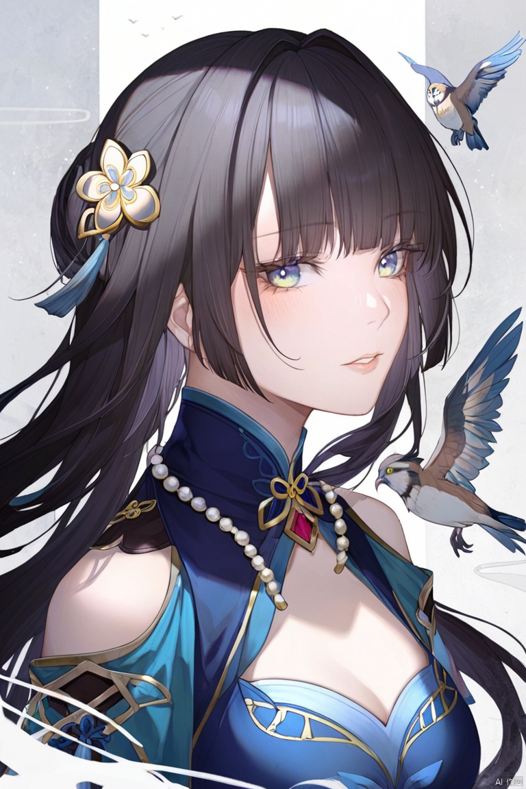  masterpiece, best quality,1girl, bird, yellow eyes, owl, long hair , parted lips, solo,bangs, portrait, lips,blunt bangs, yelashes , full_body,
ruanmei, def clothe, 1girl, gloves, blue eyes, black hair, dress, breasts, high heels, chineseclothes,
