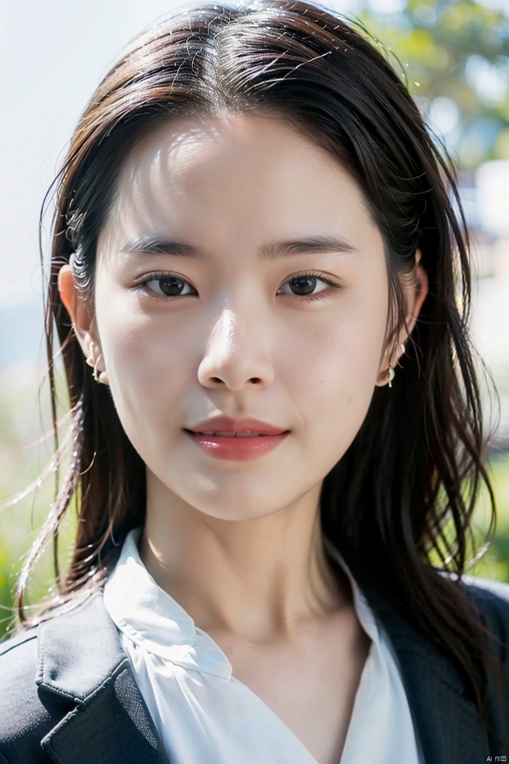 (1girl:1.3),(best quality, masterpiece, ultra-high resolution, 4K, HDR, UHD, 64K, official art), (photorealistic:1.3), (realistic:1.3), depth of field, (portrait:1.3),(sfw:1.4), Uniform, Office Lady, OL
