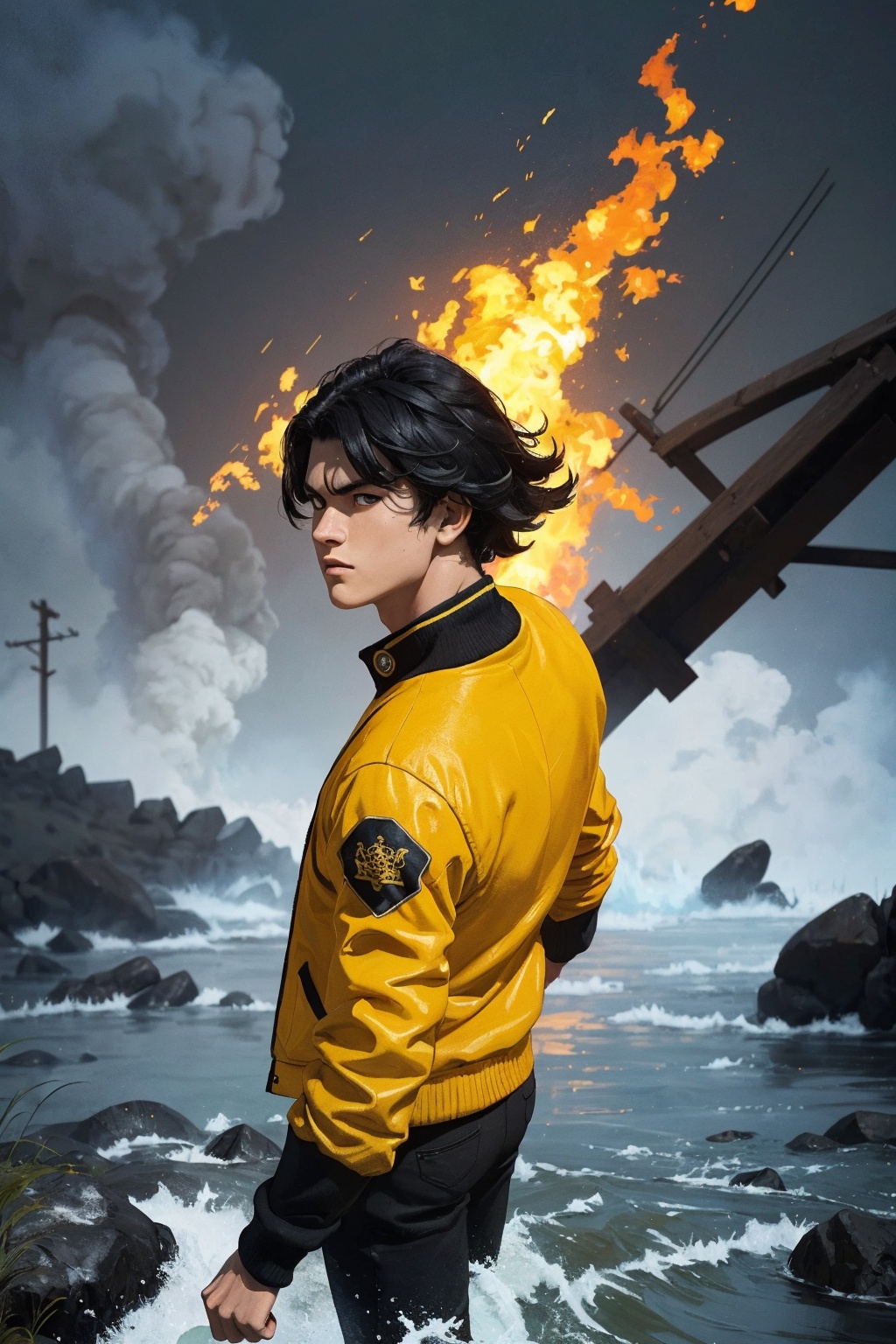1boy,  solo,  Bastion Misawa on Tensor.Art