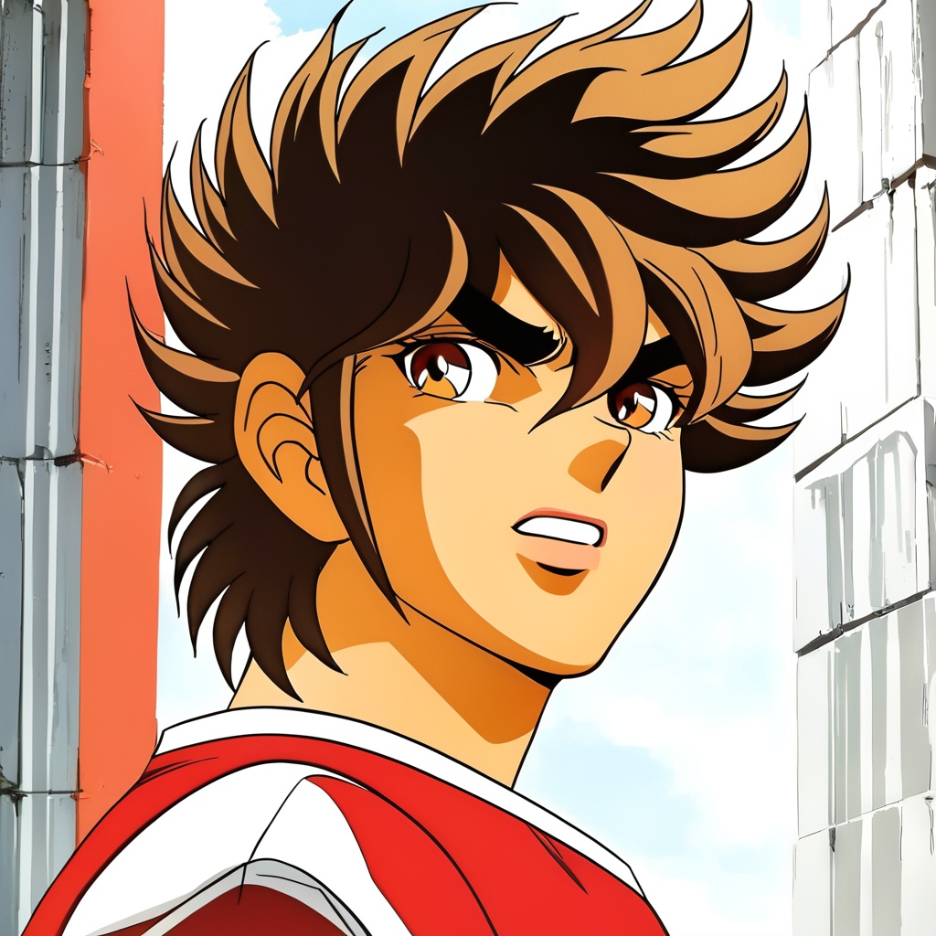 1boy,  Seiya Pegasus,  solo face on Tensor.Art