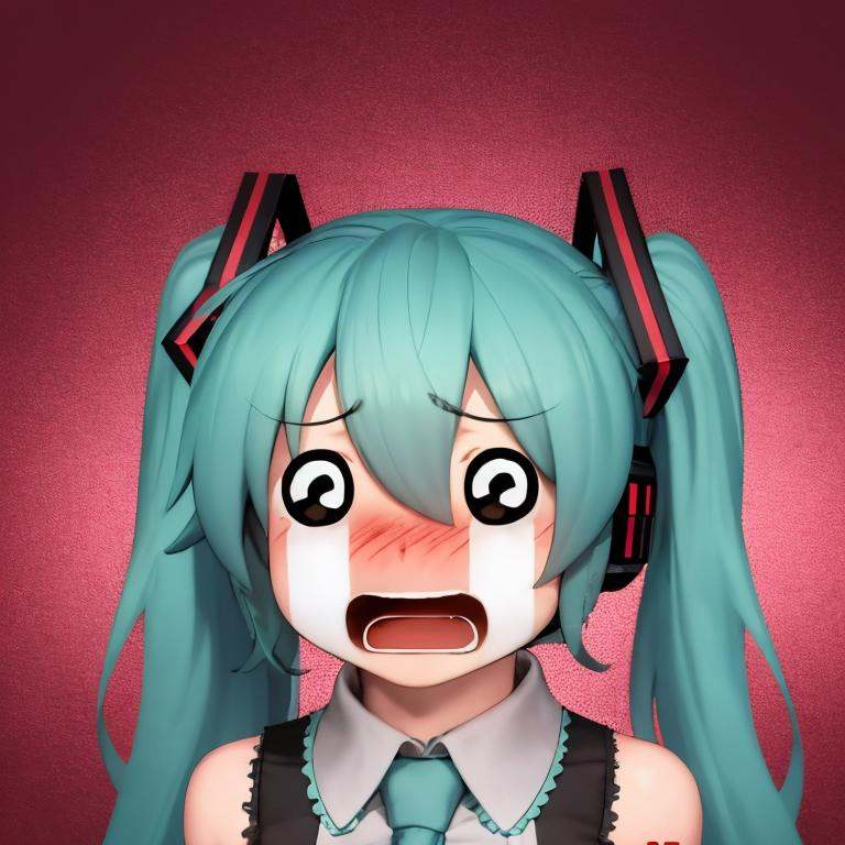 tears,  crying,  blush on Tensor.Art