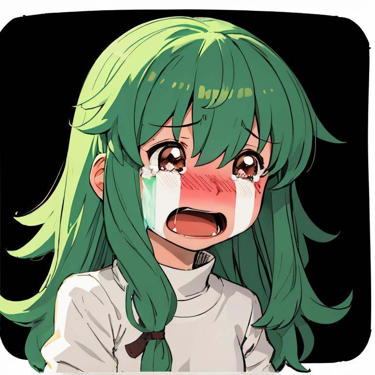 tears,  crying,  blush on Tensor.Art