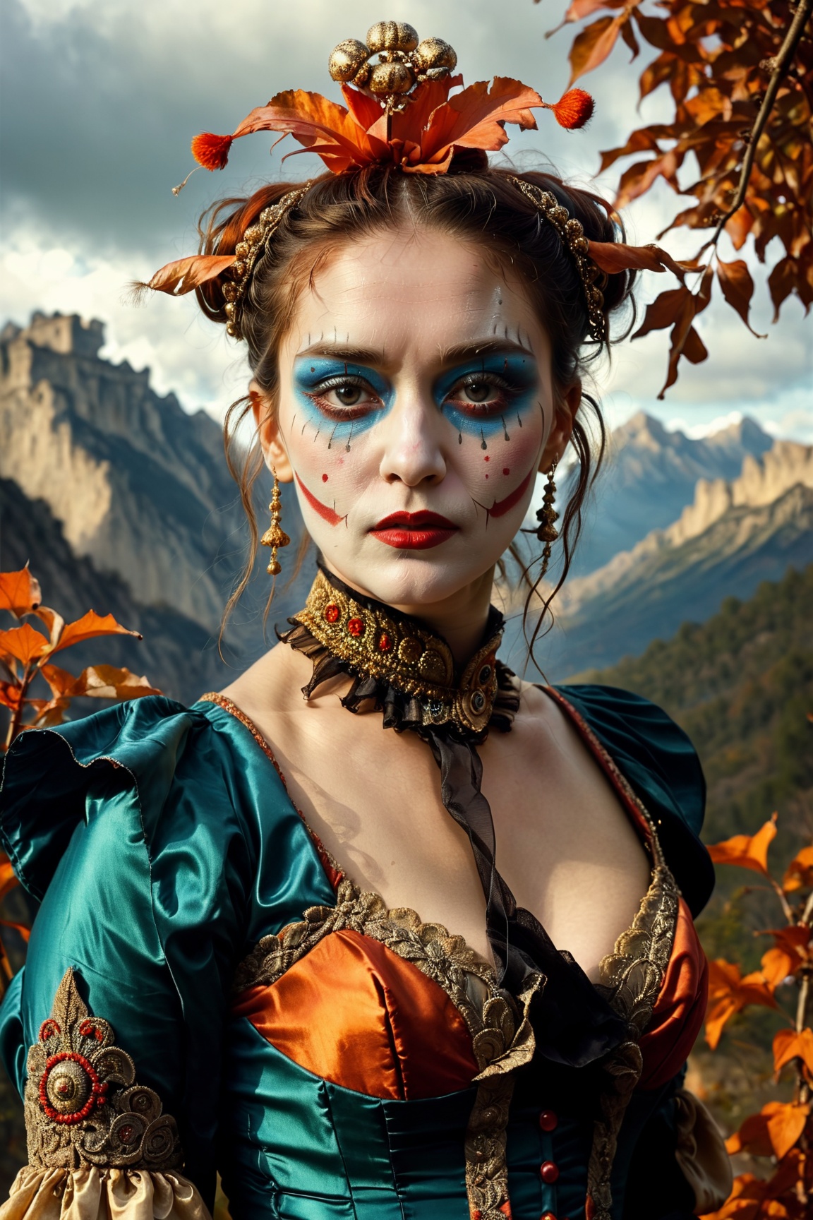 old circus,  evil clowns,  evil jugglers on Tensor.Art