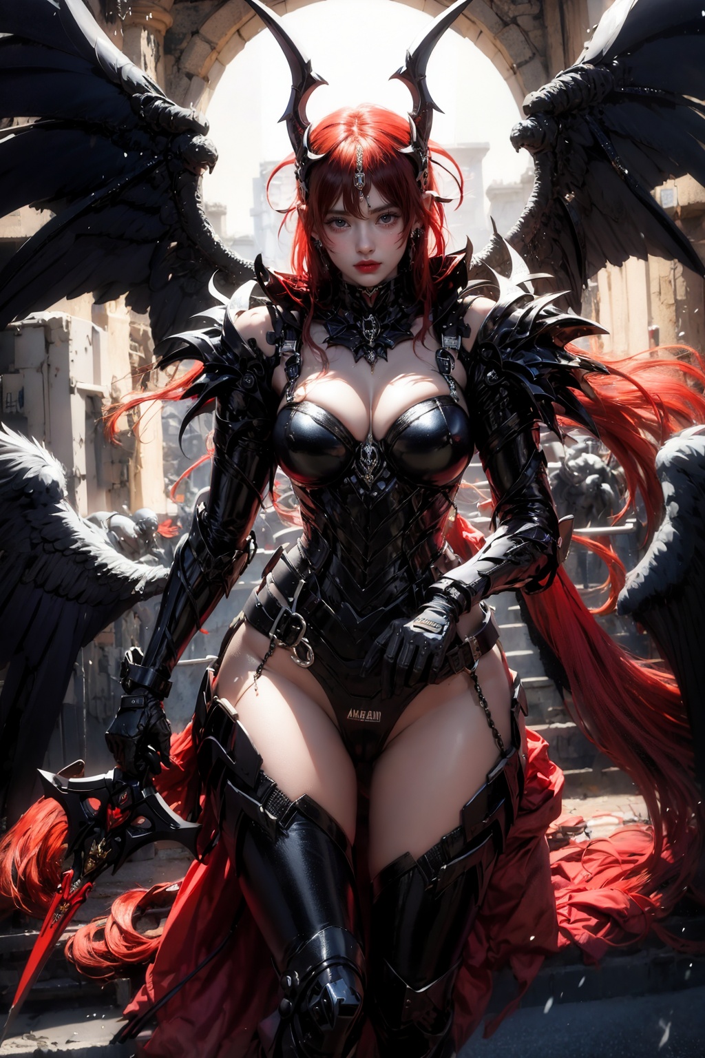 EpicS,  full red arnor,  wings on Tensor.Art
