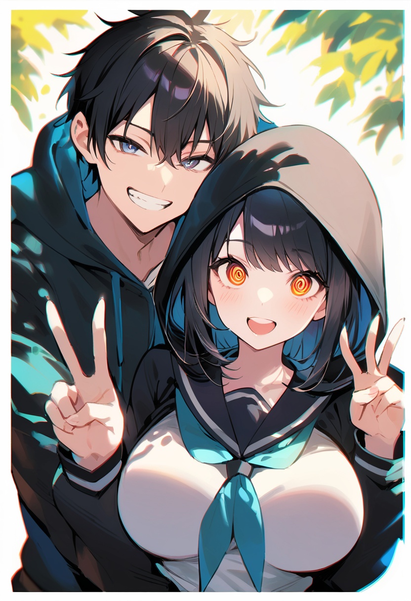 couple,  couple pose,  1girl on Tensor.Art