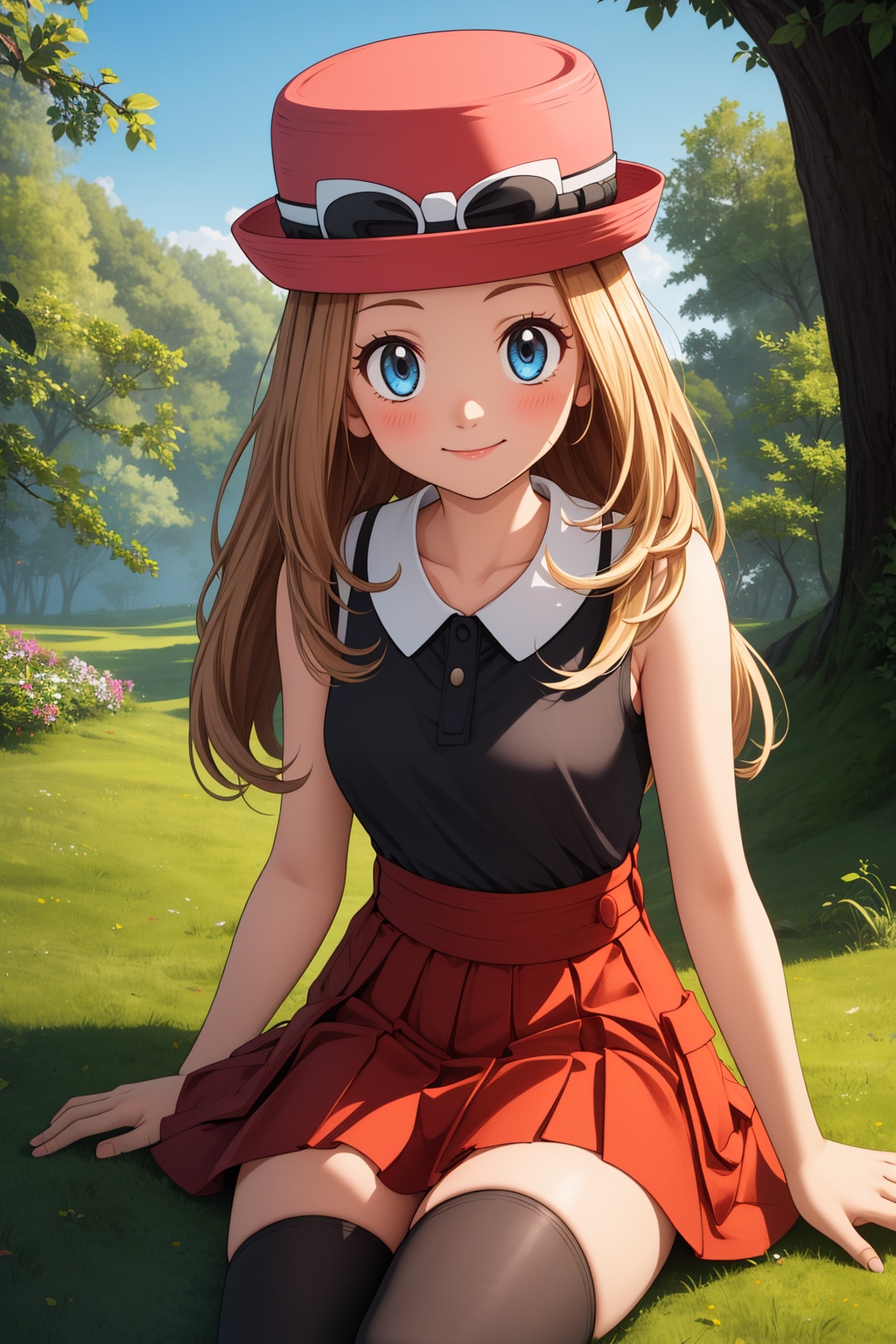 pkmnserena,  1girl,  solo on Tensor.Art