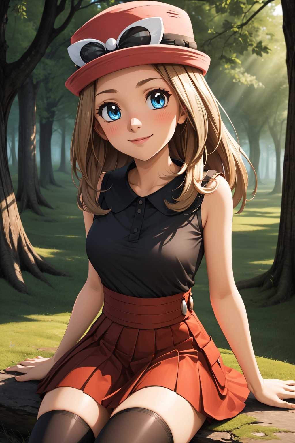 pkmnserena,  1girl,  solo on Tensor.Art