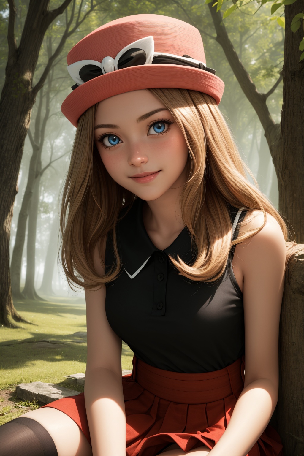 pkmnserena,  1girl,  solo on Tensor.Art