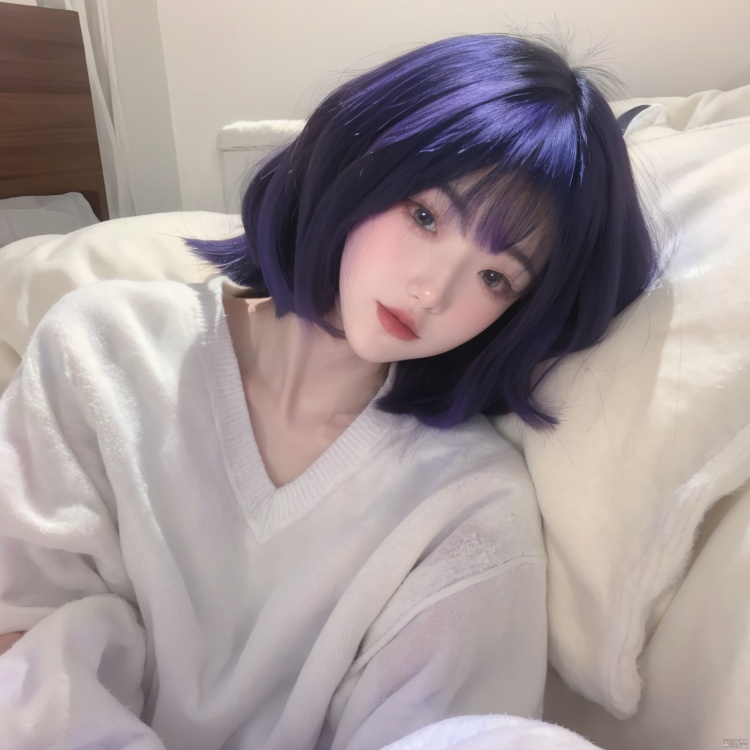 美女-紫色头发 by 宝拉熊 on Tensor.Art