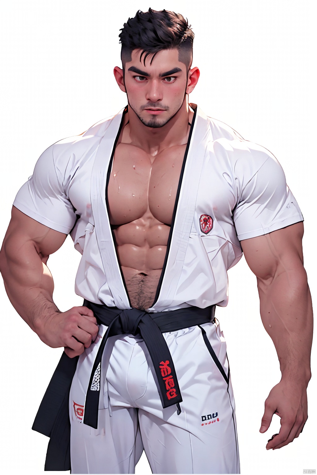 pectorals,  muscular male,  male focus on Tensor.Art
