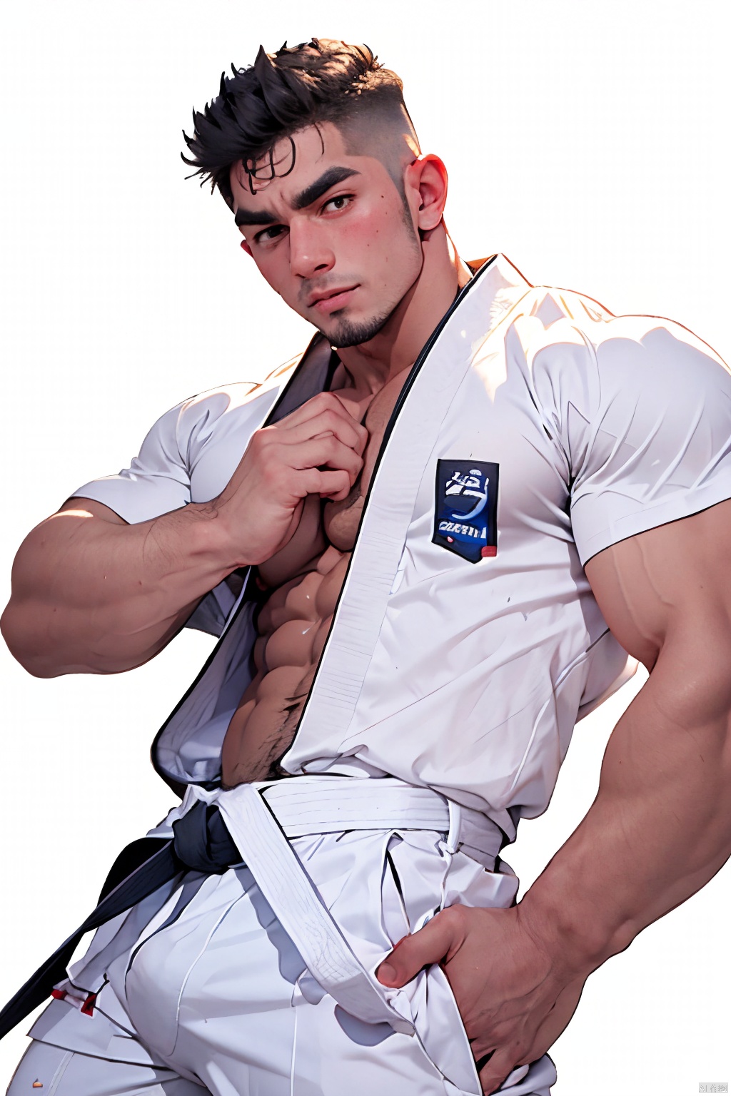 pectorals,  muscular male,  male focus on Tensor.Art