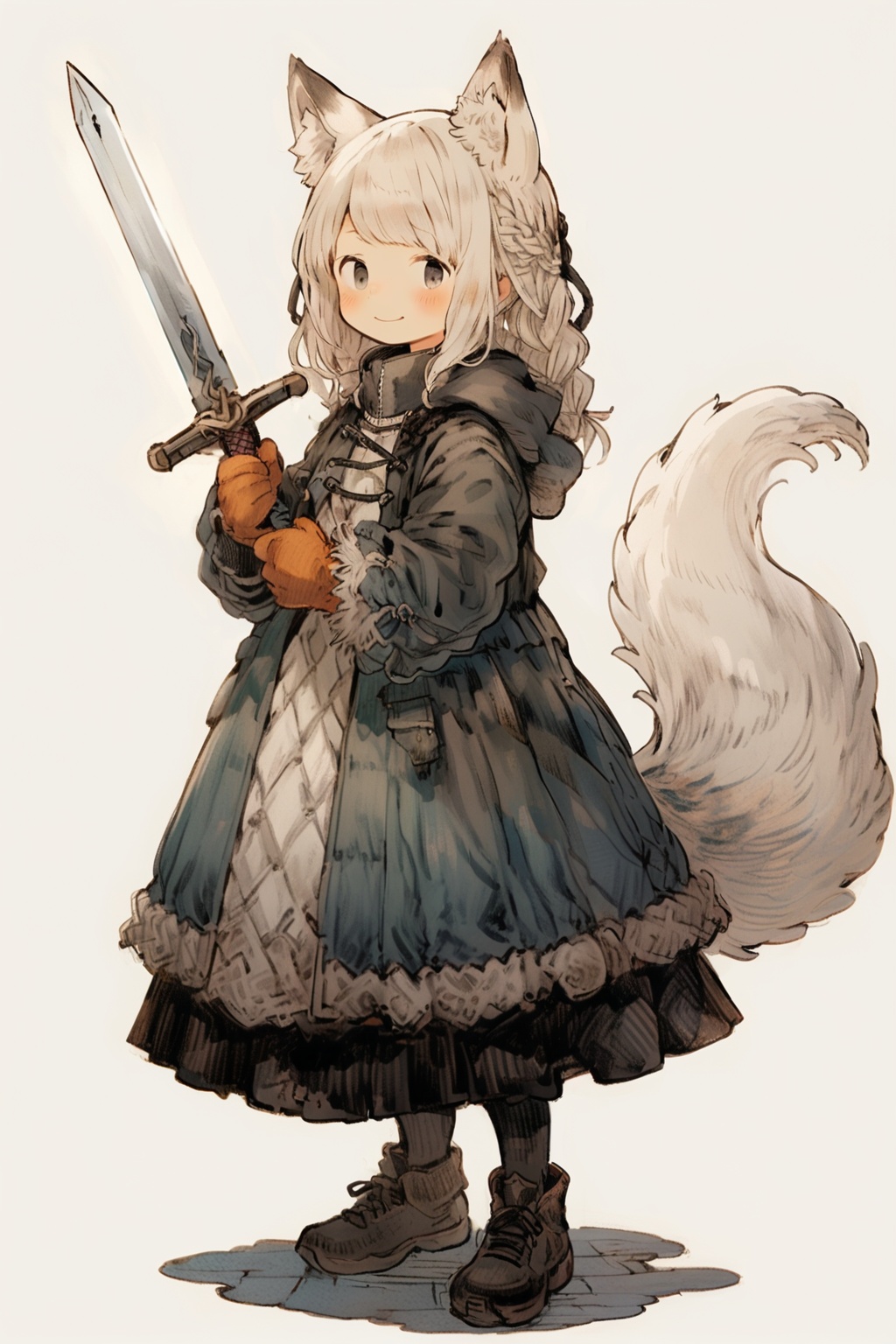 kawaii knight,  1girl,  animal ears by SuiginToxic on Tensor.Art