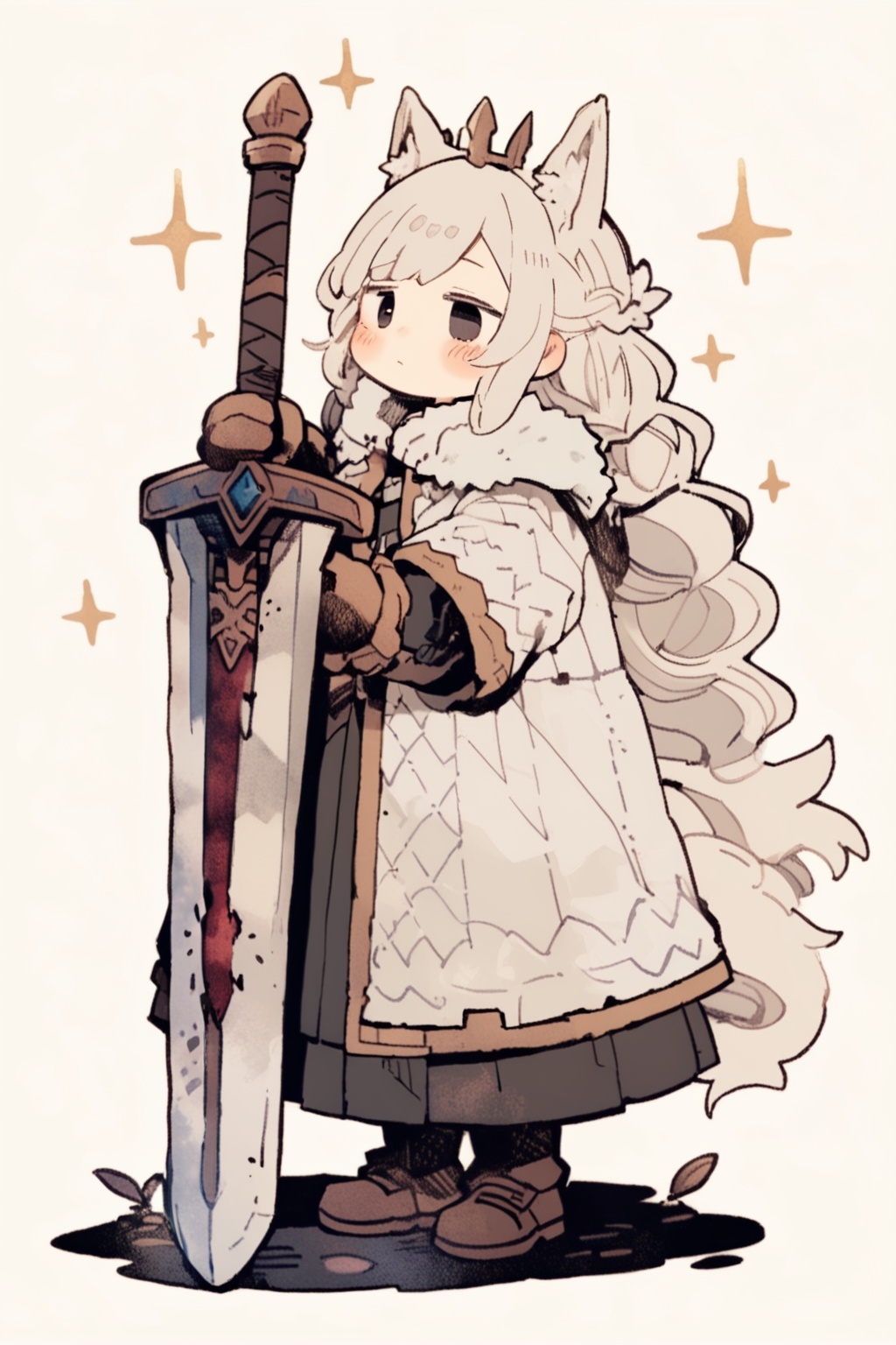 kawaii knight,  weapon,  sword by SuiginToxic on Tensor.Art