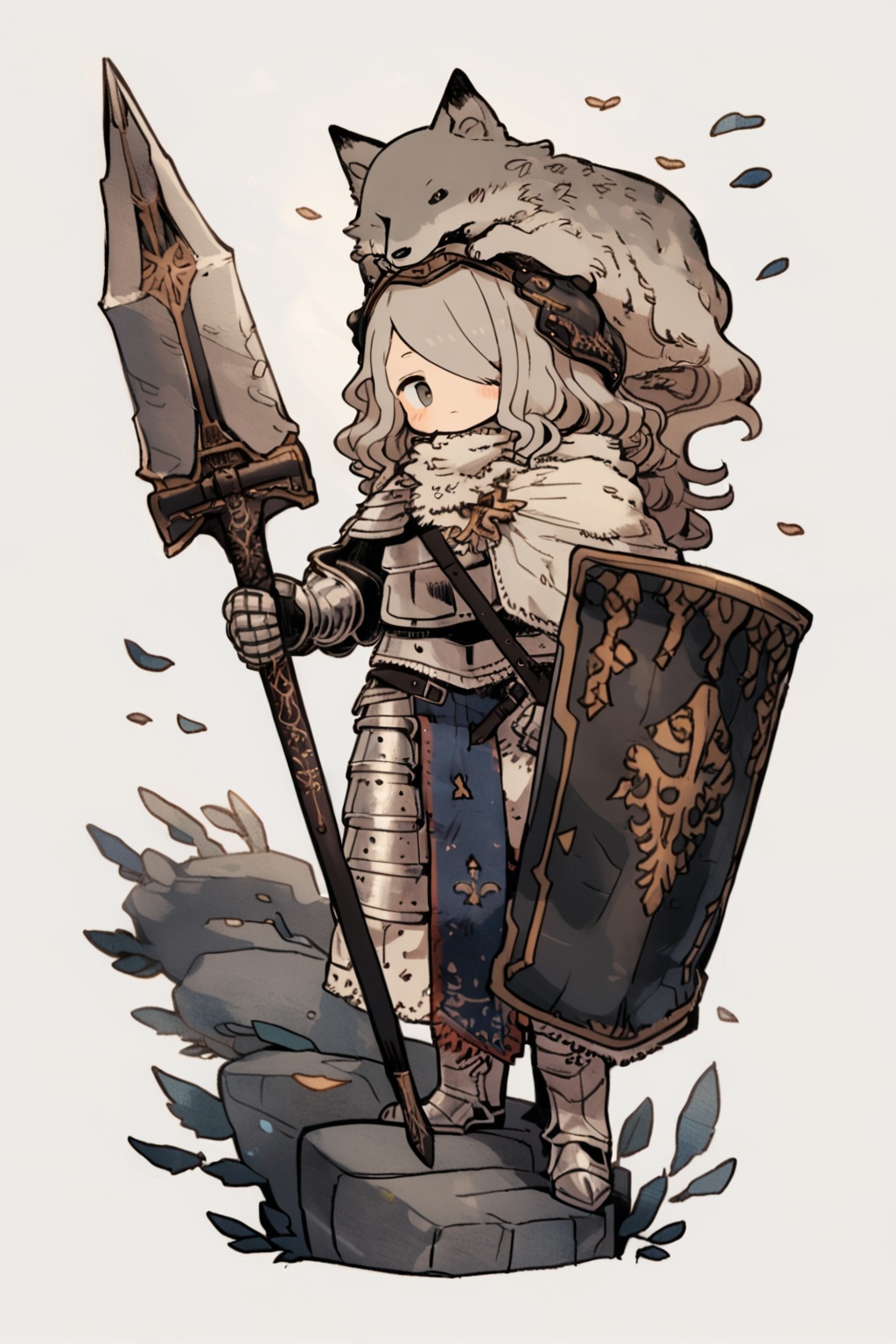 kawaii knight,  1girl,  weapon by SuiginToxic on Tensor.Art