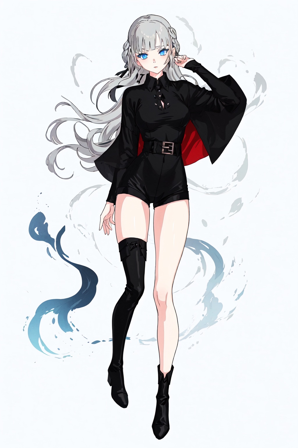 NatsuriNekoto ,  grey hair ,  very long hair on Tensor.Art