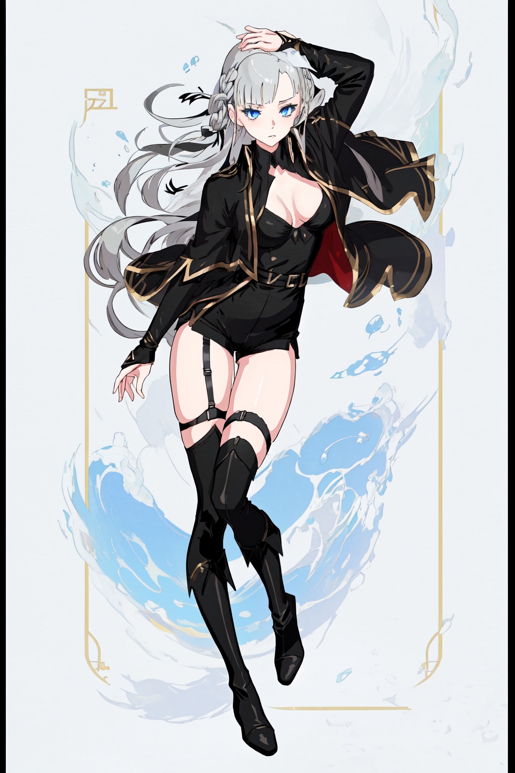 NatsuriNekoto ,  grey hair ,  very long hair on Tensor.Art