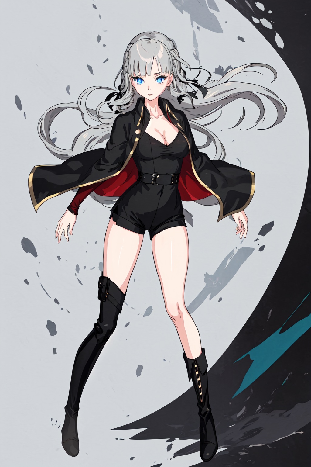 NatsuriNekoto ,  grey hair ,  very long hair on Tensor.Art