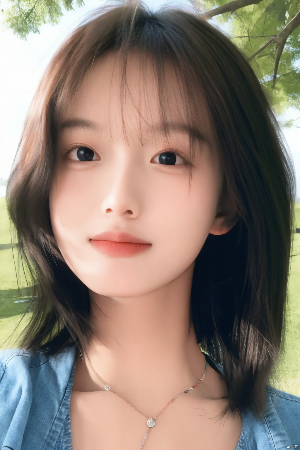  1girl,portrait,necklace