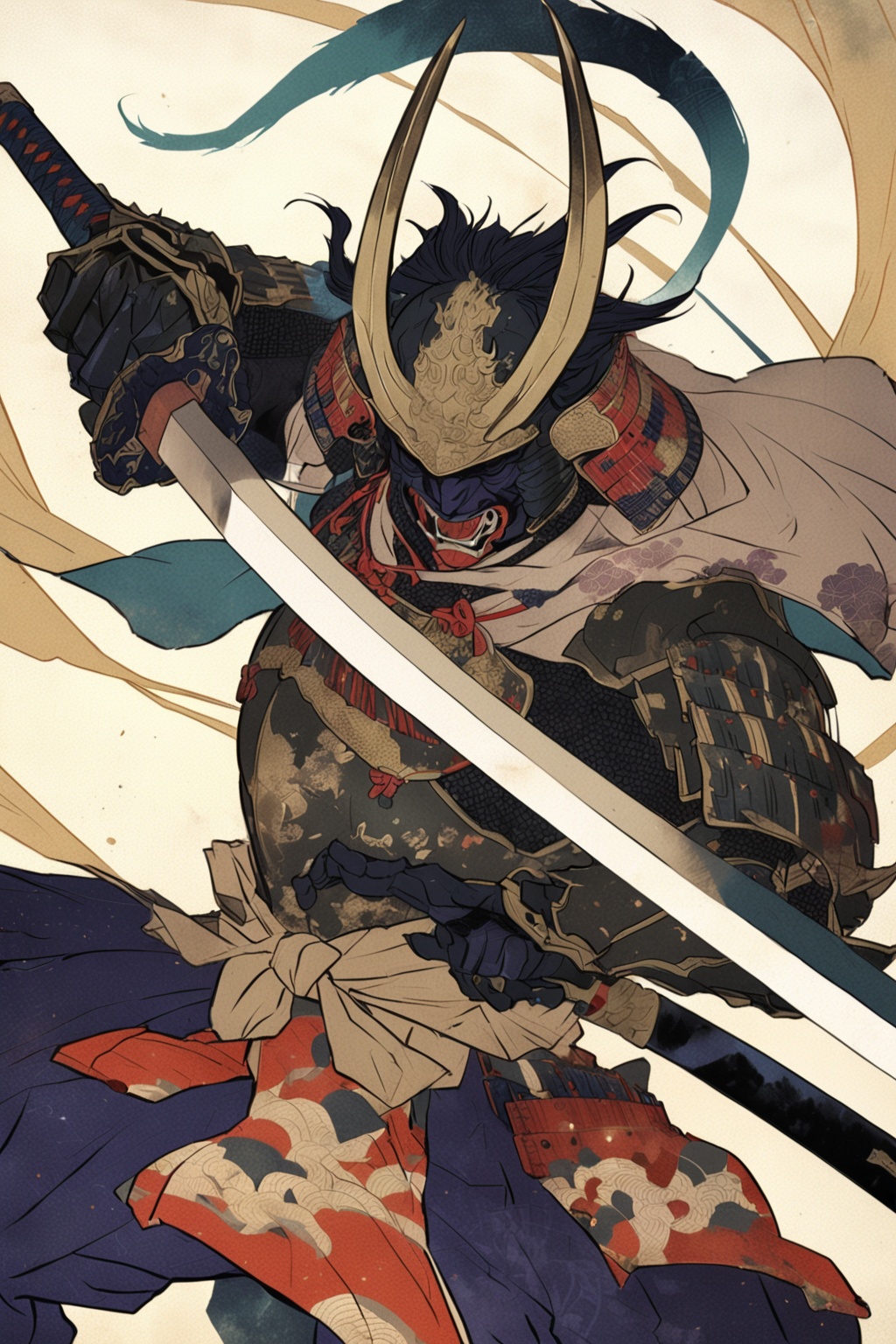 kabuki,  battle stance,  fighting stance by SuiginToxic on Tensor.Art