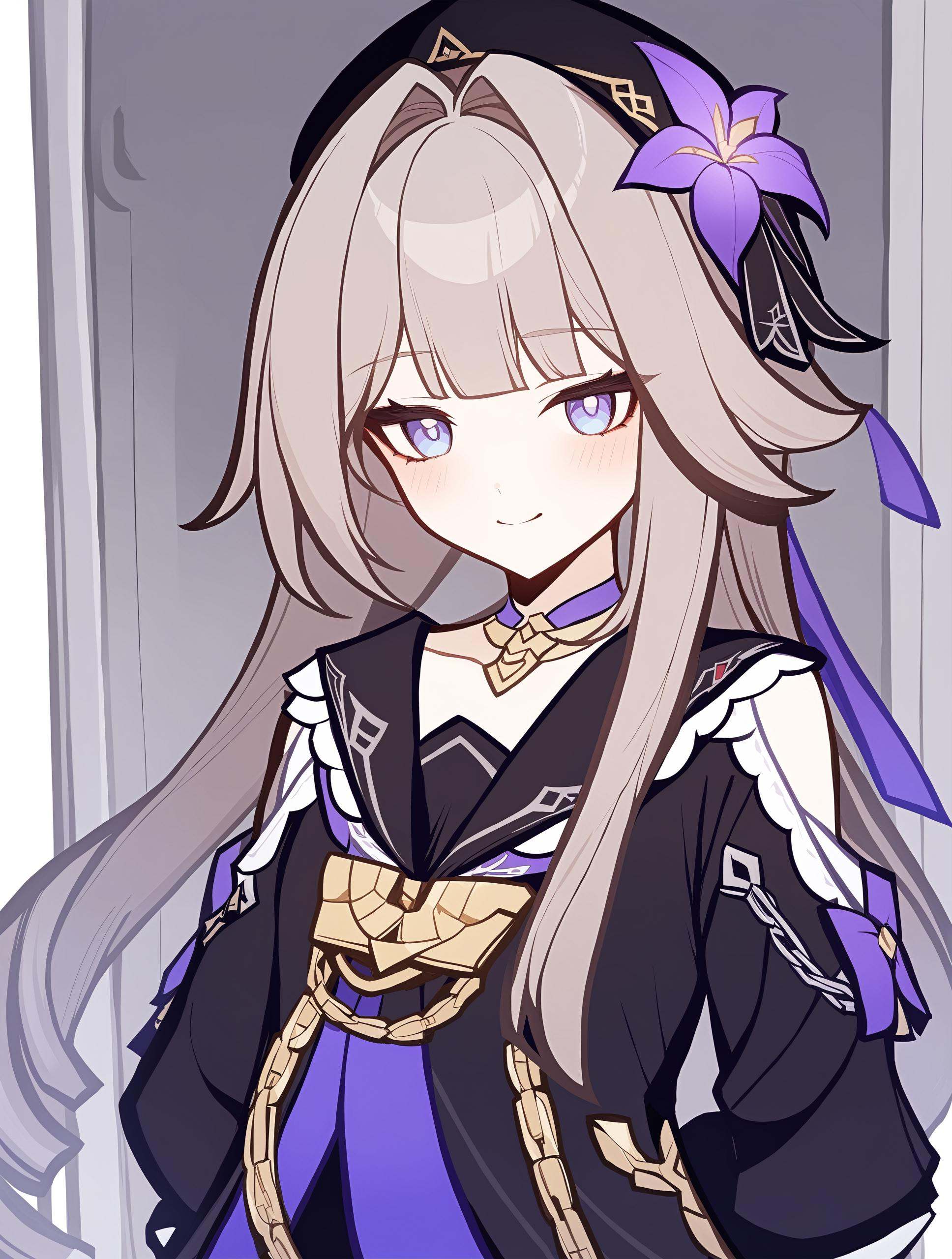 1girl,    1girl, herta \(honkai: star rail\), honkai \(series\), solo, upper body, blonde hair, drill hair, hair ornament, blue eyes, looking at viewer, long hair, smile, blush, military, simple background, military uniform, long sleeves, arms behind back, white background, closed mouth, uniform, masterpiece, best quality,  safe <lora:mki-genshinpv-xl-v1-000012:1>