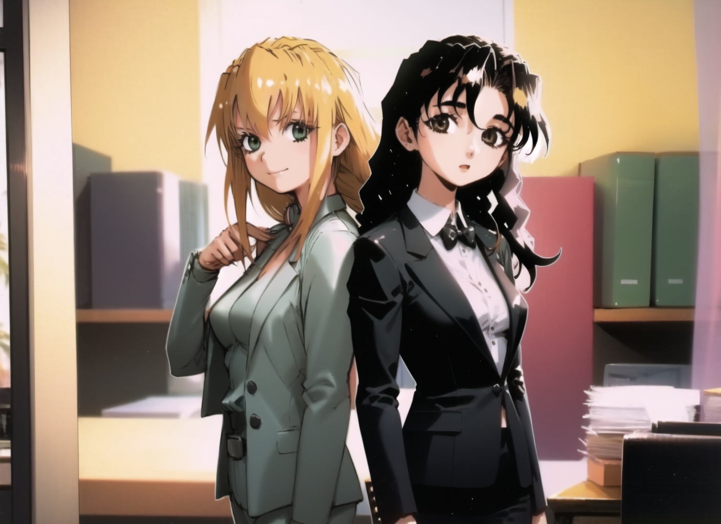 2girls,  office,  formal on Tensor.Art