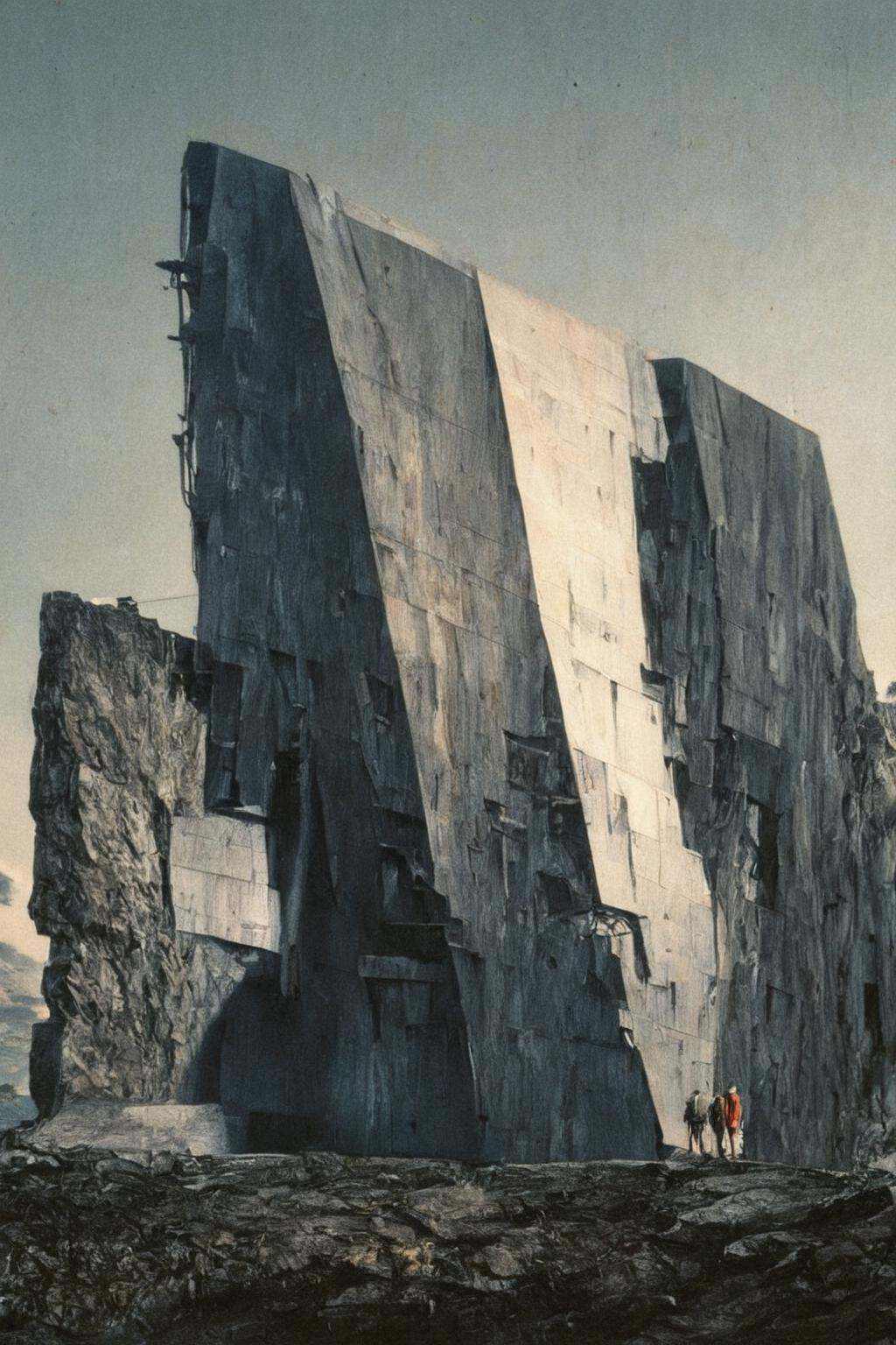 (Modern style architecture, Art galleries and public buildings on a rocky coast, half embedded in the cliff:1.3), (avant-garde, future, reality, science fiction, photorealistic), (modern architecture:1.2), (Large Files, Ultra Realistic, 8K, 16k, FHD, HD, VFX, Perfect, Photography, composition, Architecture Sales Photography, Architecture Competition, Ultra High Resolution, Cinematography, High Resolution Image:1.1), (dramatic lighting, direct sunlight, ray tracing, clear shadow:1.2), (real landscape:1.1), (blurred background:1.0), (urban background, more_details) ,horizontal,vertical,LW<lora:EMS-274228-EMS:0.400000>, <lora:EMS-330614-EMS:1.100000>