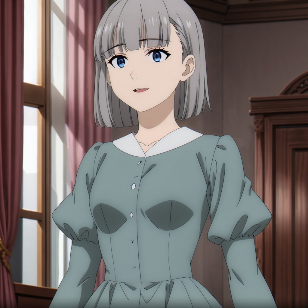 LawineMother,  1girl,  grey hair on Tensor.Art