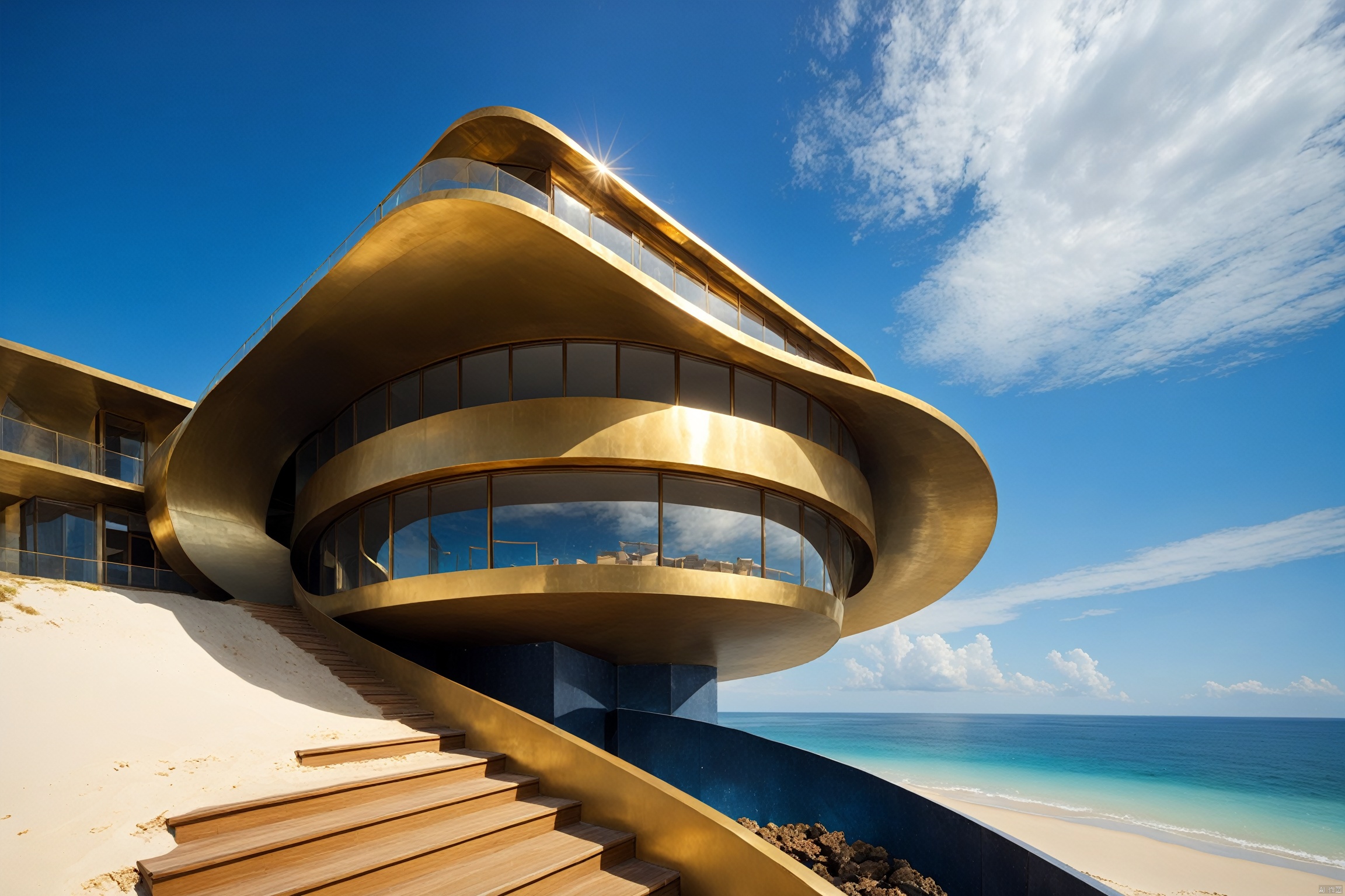  (Science fiction architecture complex 1.5),
(Made from gemstones and gold materials ),
(Overlooking 1.9),,(sea),(Representative), (boutique), Ultra HD, 
, reflection, masterpiece, true light and shadow, wide Angle, outdoors, sky, day, cloud, 
, tree, blue sky, no humans, nature, scenery, SDXL, beauch, Beach, A perfectly curved building, beach, Light,
(Made from gemstones and gold materials ),
(Overlooking 1.5),,(sea),(Representative), (boutique), Ultra HD, 
, reflection, masterpiece, true light and shadow, wide Angle, outdoors, sky, day, cloud, 
, tree, blue sky, no humans, nature, scenery, SDXL, beauch, Beach, A perfectly curved building, beach, Light,
(Made from gemstones and gold materials ),
(Overlooking 1.5),,(sea),(Representative), (boutique), Ultra HD, 
, reflection, masterpiece, true light and shadow, wide Angle, outdoors, sky, day, cloud, 
, tree, blue sky, no humans, nature, scenery, SDXL, beauch, Beach, A perfectly curved building, beach, Light, Dream Homes