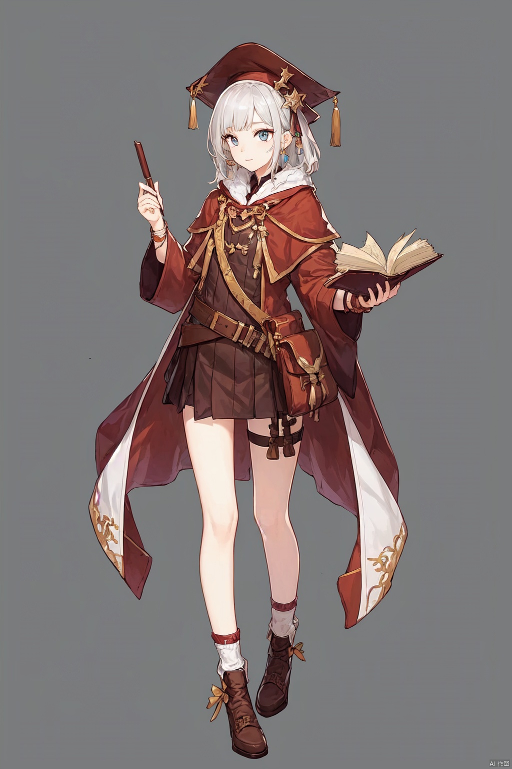 镜头质量：Bestquality,8k,(((masterpiece))),((bestquality)),
镜头位置：(full_body:1.2),
人物：
环境背景：
图像风格：
提示词：, Scholar