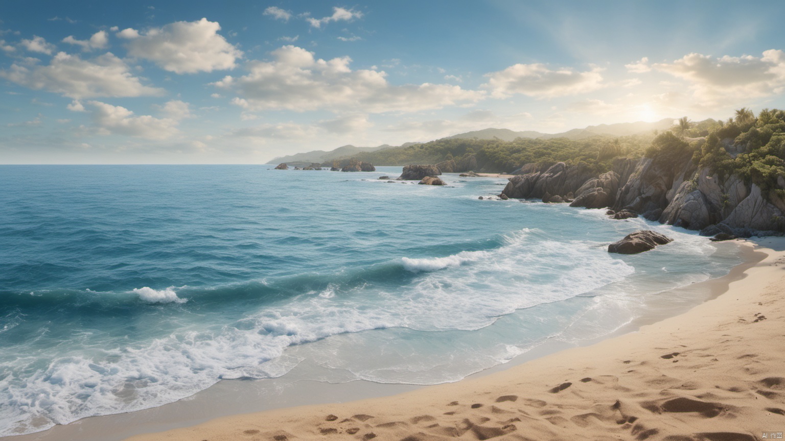 sea,  nature,  scenery on Tensor.Art