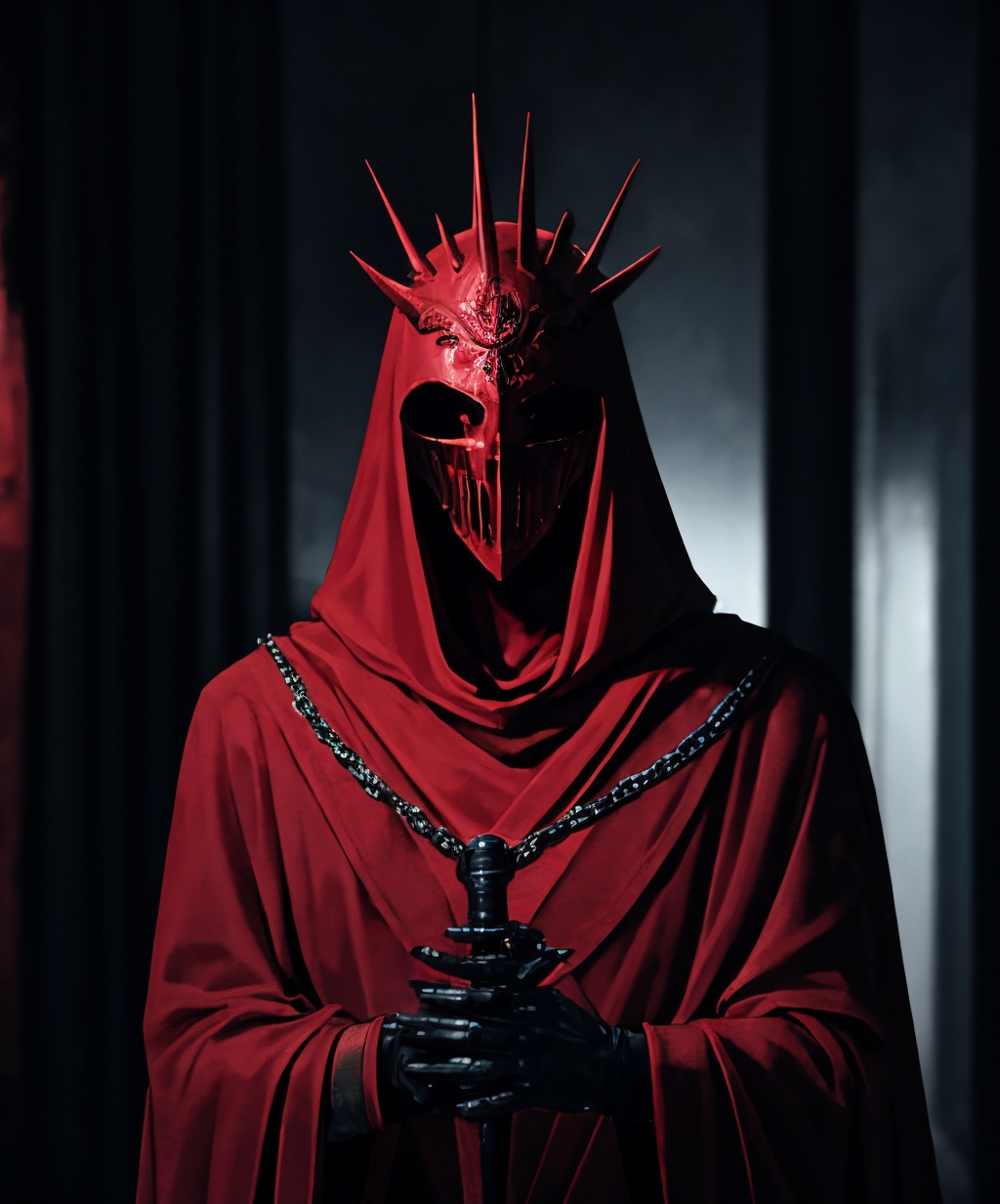 red theme,  dark theme,  1boy on Tensor.Art