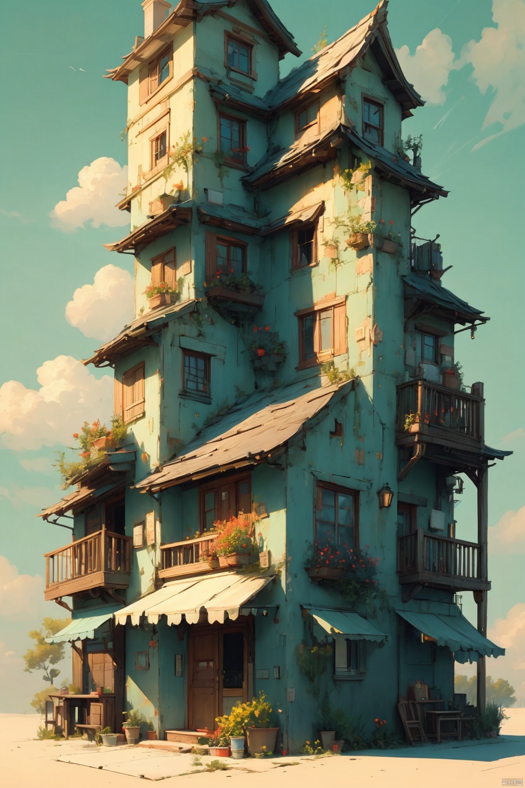 镜头质量：Bestquality,8k,(((masterpiece))),((bestquality)),
镜头位置：,solo,
人物：
环境背景：
图像风格：
提示词：, A building