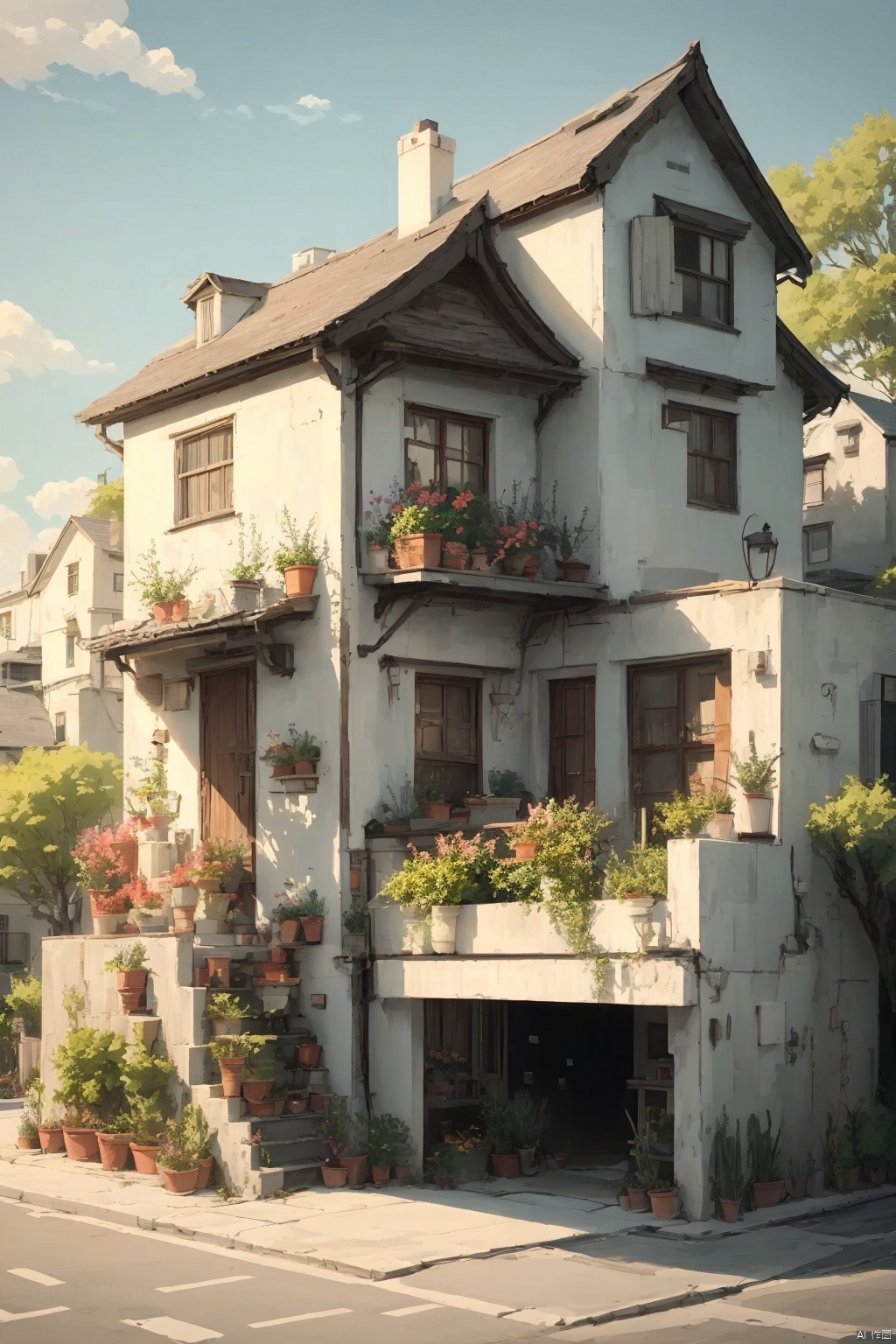 镜头质量：Bestquality,8k,(((masterpiece))),((bestquality)),
镜头位置：,solo,
人物：
环境背景：
图像风格：
提示词：, A building
