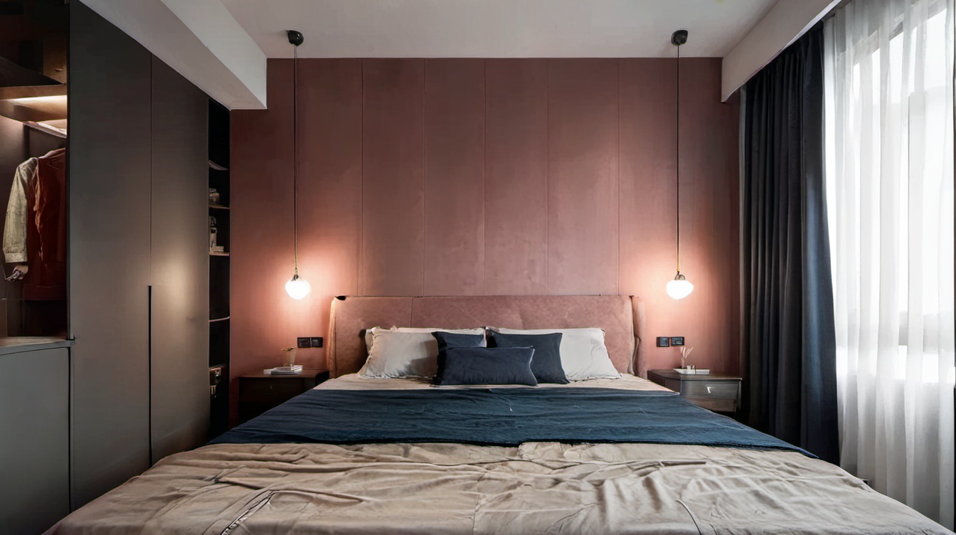 <lora:gongyefeng XL2.0:0.6>,gongyefeng,indoor,bedroom,floor,bed,curtains,table,chair,bed_sheet,pillow,available light,cup,plant,vase,incredibly absurdres,realistic,