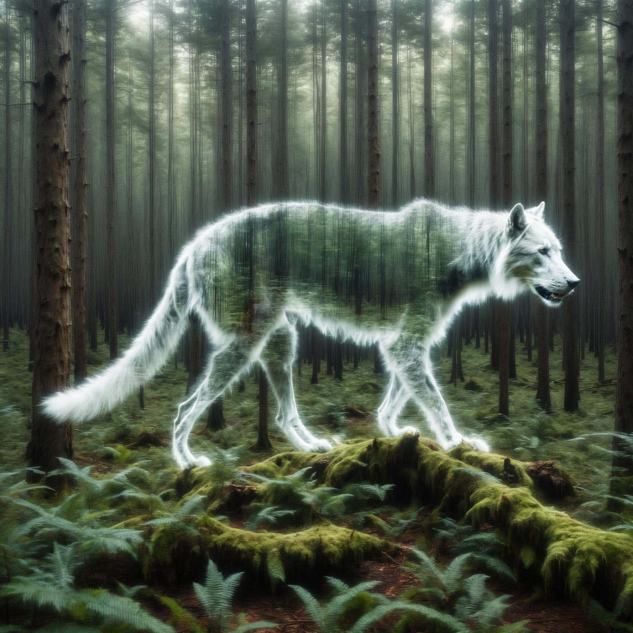 DonM3x71nc710nXL transparent fading,  karura,  boreal forest by DonMischo on Tensor.Art