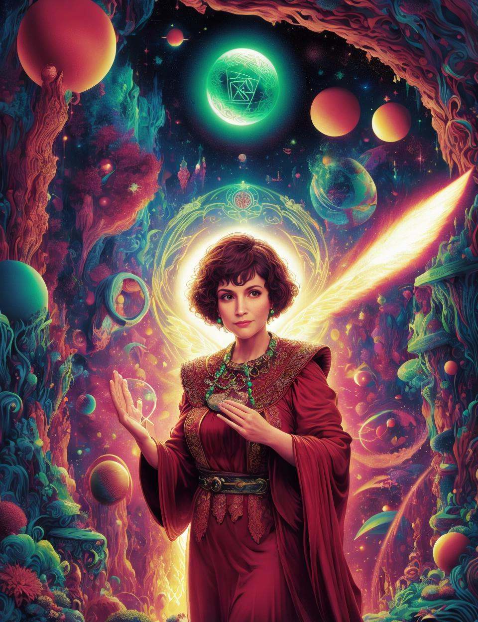 DonMD0n7P4n1c,  text \"DON'T PANIC!\",  female elderly on Tensor.Art
