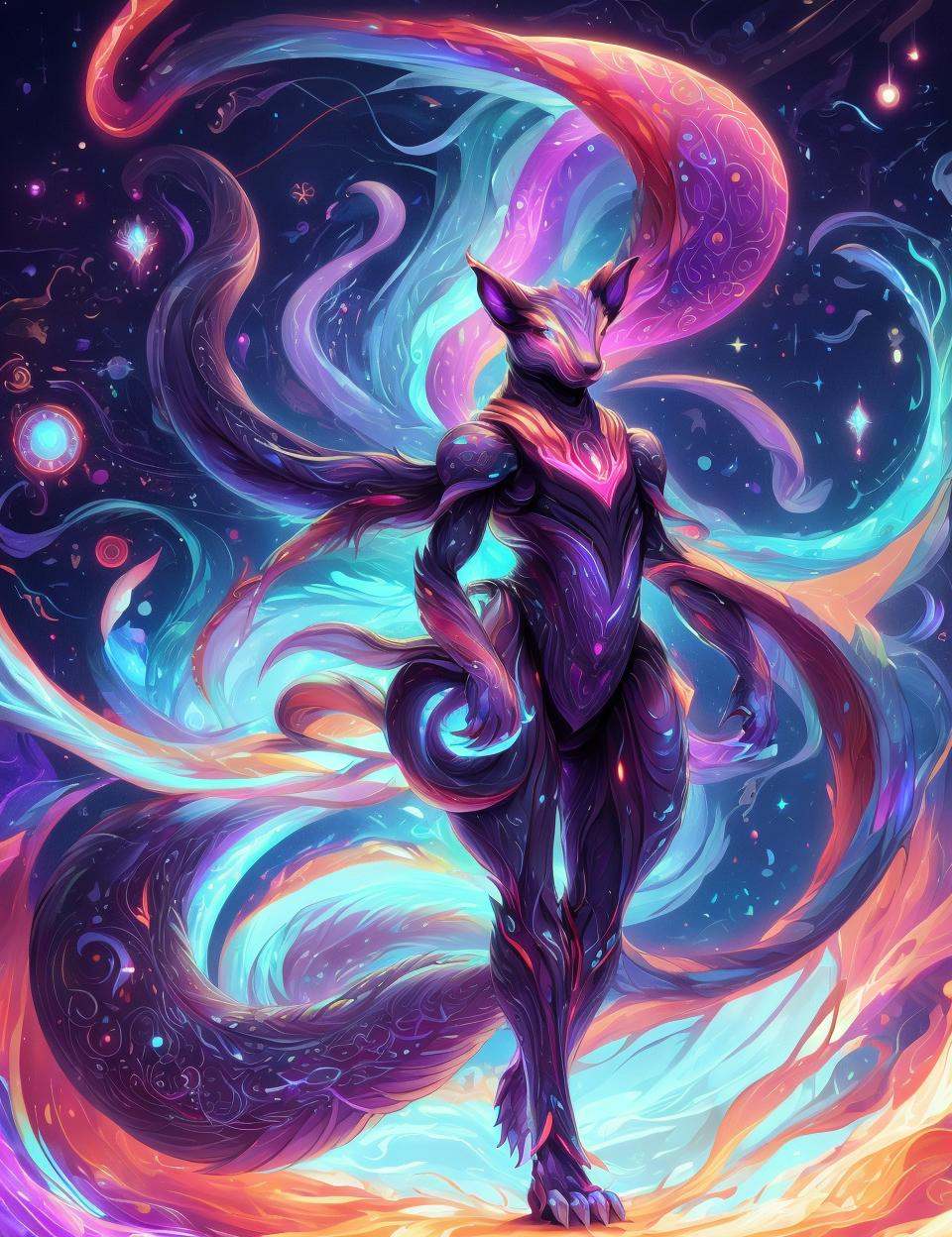 DonM0m3g4,  illustration,  huge mythical amorphous minimalist anthropomorphic sentient being on Tensor.Art